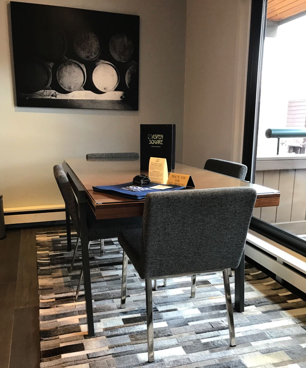 Aspen Square Two-Bedroom Condominium dining area