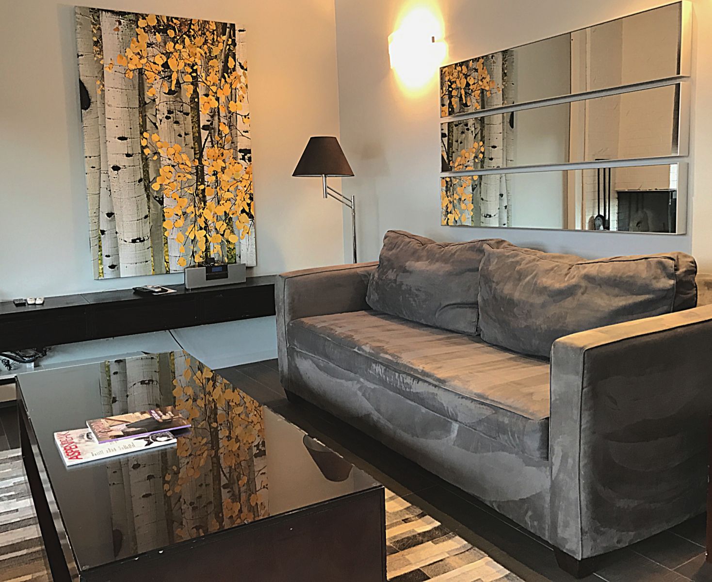 Aspen Square Two-Bedroom Condominium living area