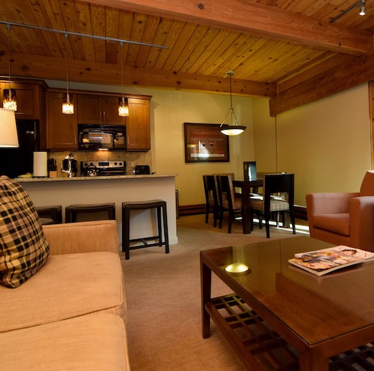 Aspen Square Two-Bedroom Condominium living area