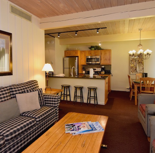 Aspen Square Two-Bedroom Condominium living area