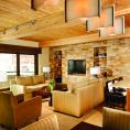 Living area at Room 126 - Three-Bedroom/Three-Bath 3rd Floor