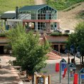 Exterior of Aspen Square in the summer