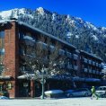 Exterior of Aspen Square in the winter