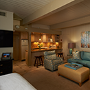 Aspen Square suite living room
