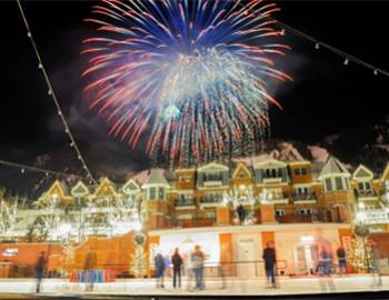 Wintersköl fireworks in Aspen, Colorado