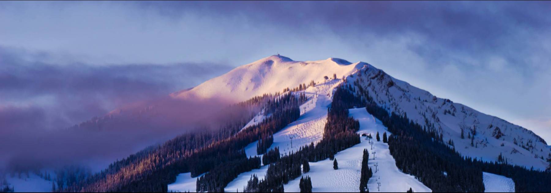 Aspen Mountain with Snow
