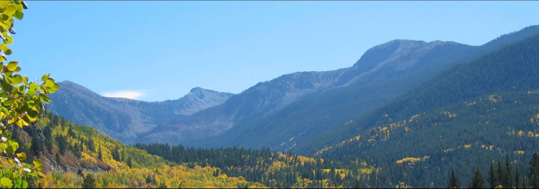 View of the Aspen mountains