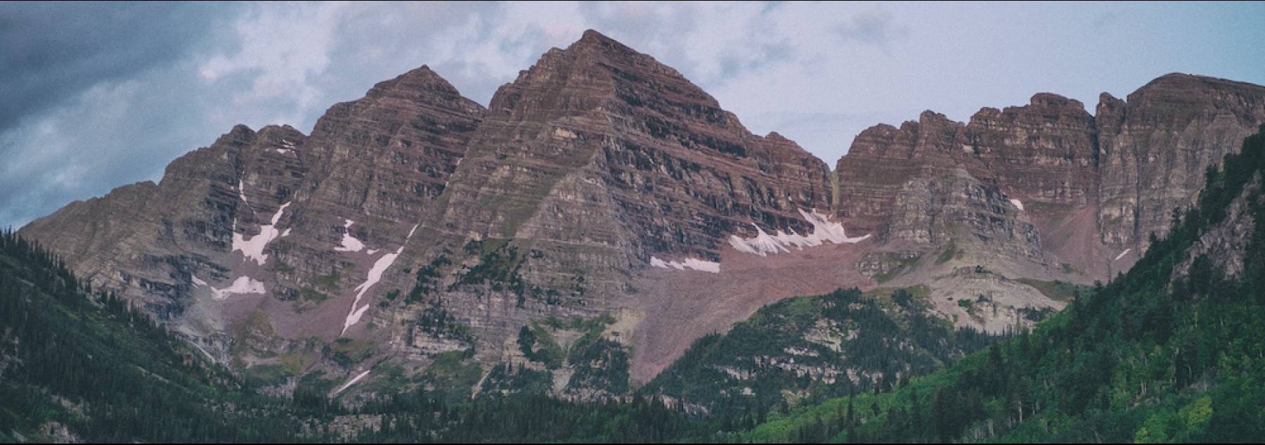 Maroon Bells on the Hike from Aspen to Crested Butte