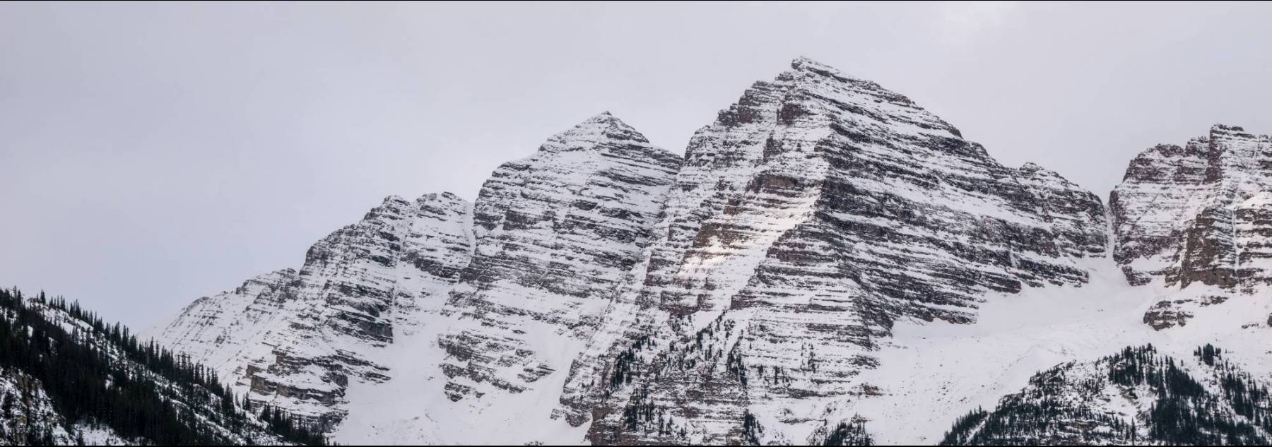 Maroon Bells with snow on them Maroon Bells with snow on them