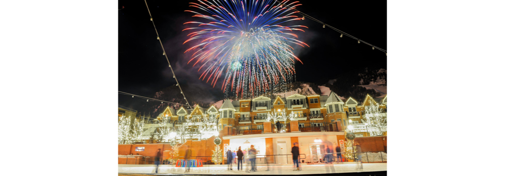 Wintersköl fireworks in Aspen, Colorado