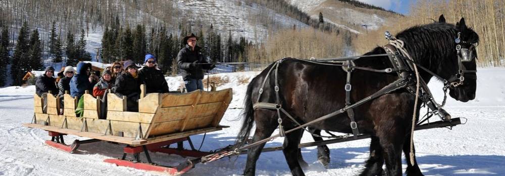Sleigh ride to Pine Creek Cookhouse