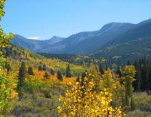 View of the Aspen mountains
