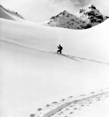 Uphill skiing in the backcountry